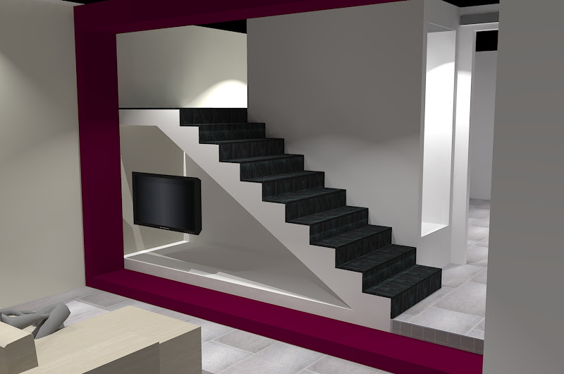 Forum arredamento.it •stravolto il soggiorno!il cassettoni...foto ... Ingresso disegno Scala