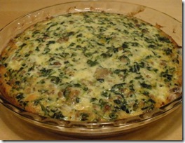 hamburger spinach quiche