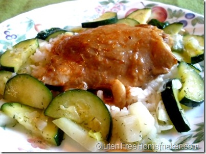 citrus chicken on plate citrus chicken on plate