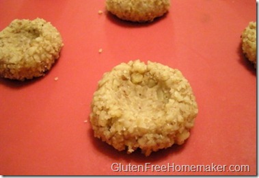 thumbprint cookies unbaked