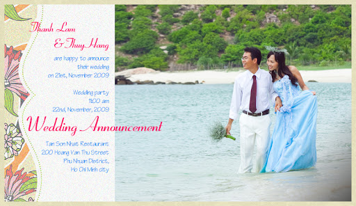 thiệp báo hỷ qua email