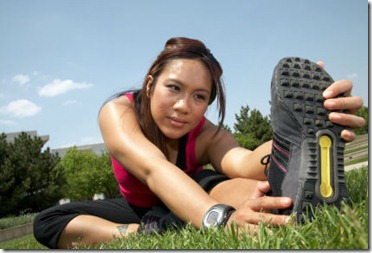 Athletic Woman - Stretches