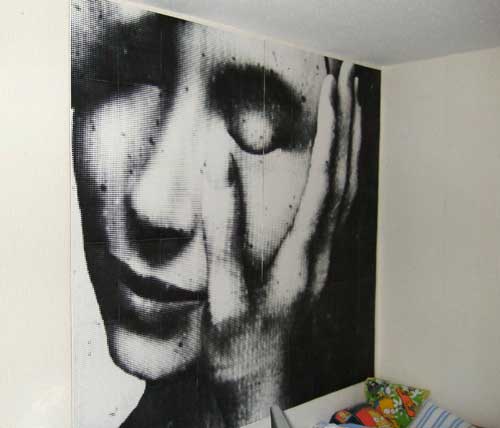 Ejemplo de mural con The Rasterbator Ejemplo de mural con The Rasterbator