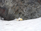 Our base camp. Nice sheltered spot below the Black Buttes.