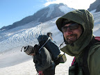 Ron and Jorma, getting ready to head down before the weather hits.