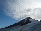 Mt Baker with weather front coming in strong and fast.