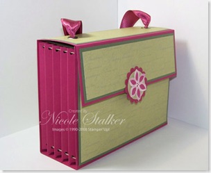 Accordian Card Box side