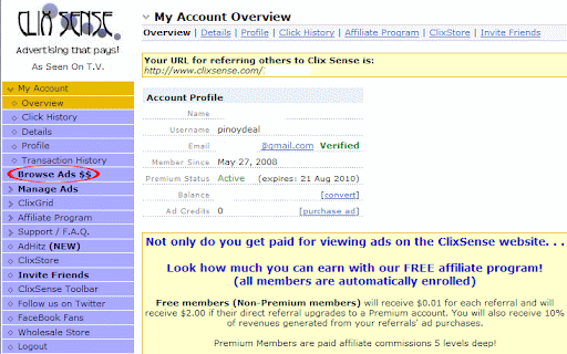 Need extra Money? Csbrowse