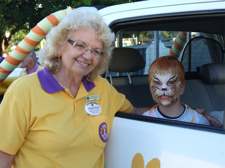 President Thelma and a little Lion Cub