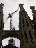 Statue on a perch, Sagrada Familia