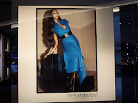 Using vintage supermodels is in right now, at Prada and here at YSL with Naomi.