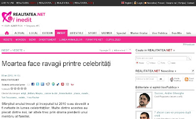 moartea_ravagii_realitatea_net Moartea face ravagii printre celebrităţi
