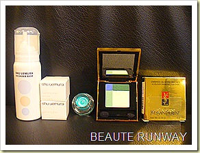 YSL Eyeshadow,Shu Uemura Makeup mouse, Paint Gel Liner in Turquoise