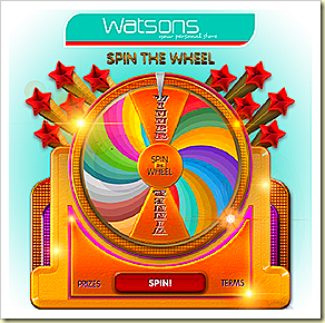 WATSONS SPIN THE WHEEL CONTEST