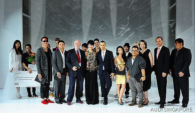 [Star Creation Winners 2011 and Judges at Audi Fashion Festival red carpert gala night.jpg]