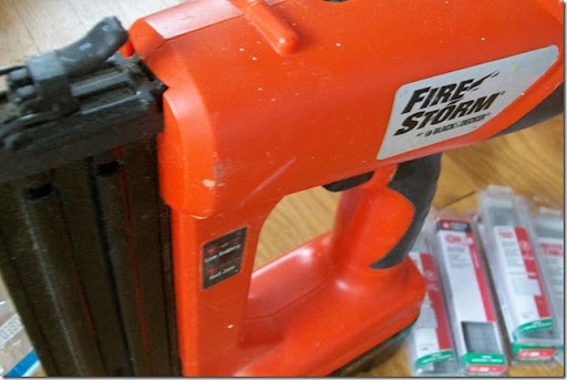 My nail gun! Love, Love, Love it! Battery operated, no need to drag around My nail gun! Love, Love, Love it! Battery operated, no need to drag around