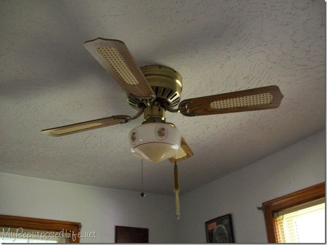 turned the ceiling fan blades/paddles over to their smooth side. I ...