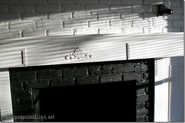 Brick Fireplace Makeover - My Repurposed Life™