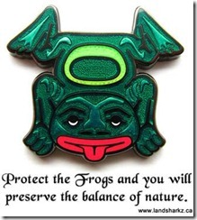 West Coast Eco Totem - Frog (front)