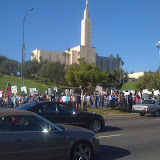 No on 8 Protest at Mormon HQ
