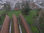 View of church grounds (easterly) from top of the tower. View of church grounds (easterly) from top of the tower.