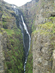 Summer vacation at Glymur, the highest waterfall in Iceland.