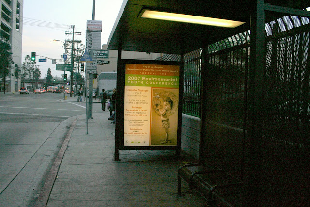 Bus stop Venice Blvd & Grand Ave