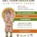 Poster for the 2008 environmental Youth Conference