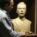 Working on Pucini bust