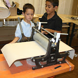 Using the press for the first time with help
