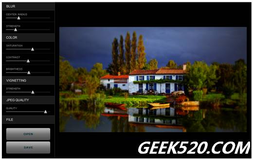 TiltShift移轴镜效果生成工具TiltShft Generator