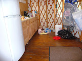 kitchen with our stuff in it