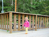 Juliet walking around the deck. She did the A LOT
