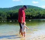 She really wanted to in more, but the water was SO cold!