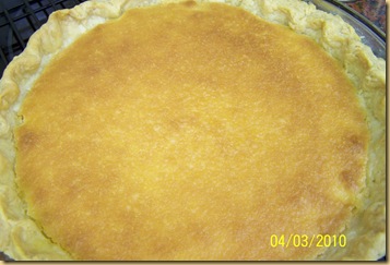 Buttermilk Pie Whole