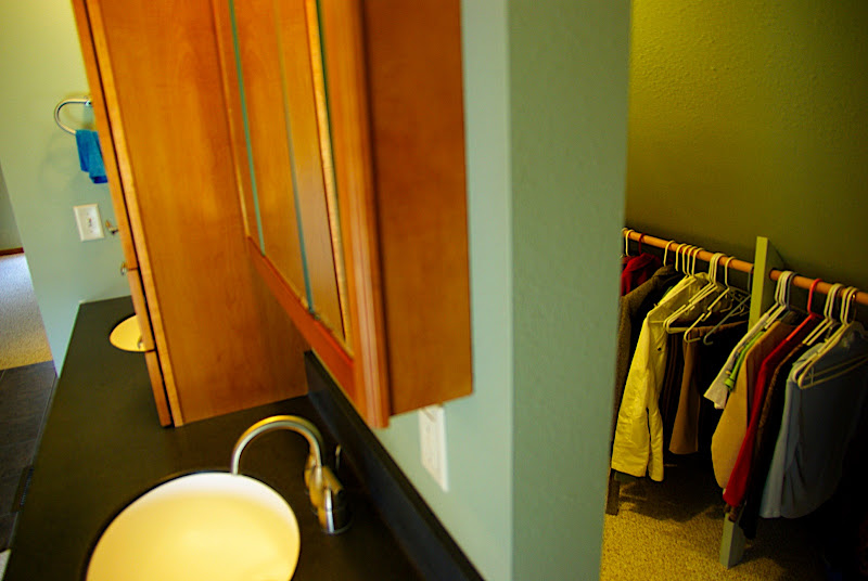 See? This is the closet behind the sinks.
