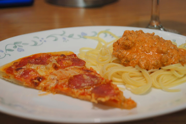 Pizza and pasta side