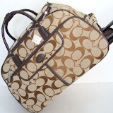 branded suitcase