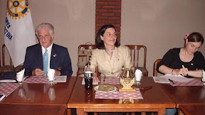 René Bollag visitó el Rotary Club Devoto Parque y brindó un mensaje de aliento y apoyo incondicional al trabajo que realizan los socios del Club