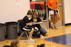 Rachel Smith arrives a day after her knee surgery