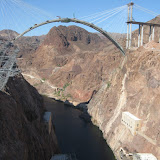 The new bridge under construction over Hoover Dam