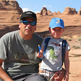 Steve &amp; Kadin on their way to the arches..