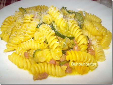 fusilli zucchine zafferano