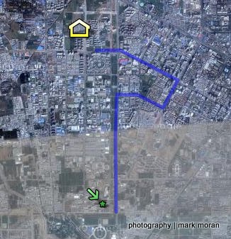 The bus route to the Wushu Guan