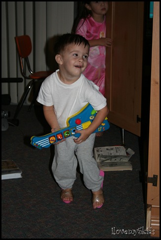  His sisters taught him how to wear high heels.