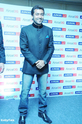 Surya launches Aircel 3G Stills 3 Surya launches Aircel 3G Stills 3
