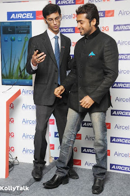 Surya launches Aircel 3G Stills 4 Surya launches Aircel 3G Stills 4