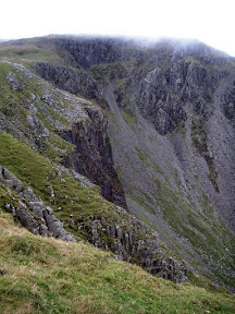 Looking up towards High Stile