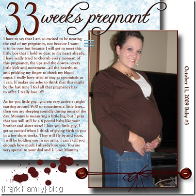 Cooper-33 weeks pregnant