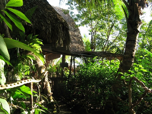 Entrada Ecoaldea Lagunita Salvador